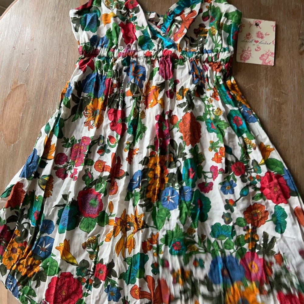 Derek Heart floral print cotton sundress. Brand new. Size Medium.